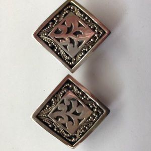 Lois Hill Sterling Silver Clip Earrings